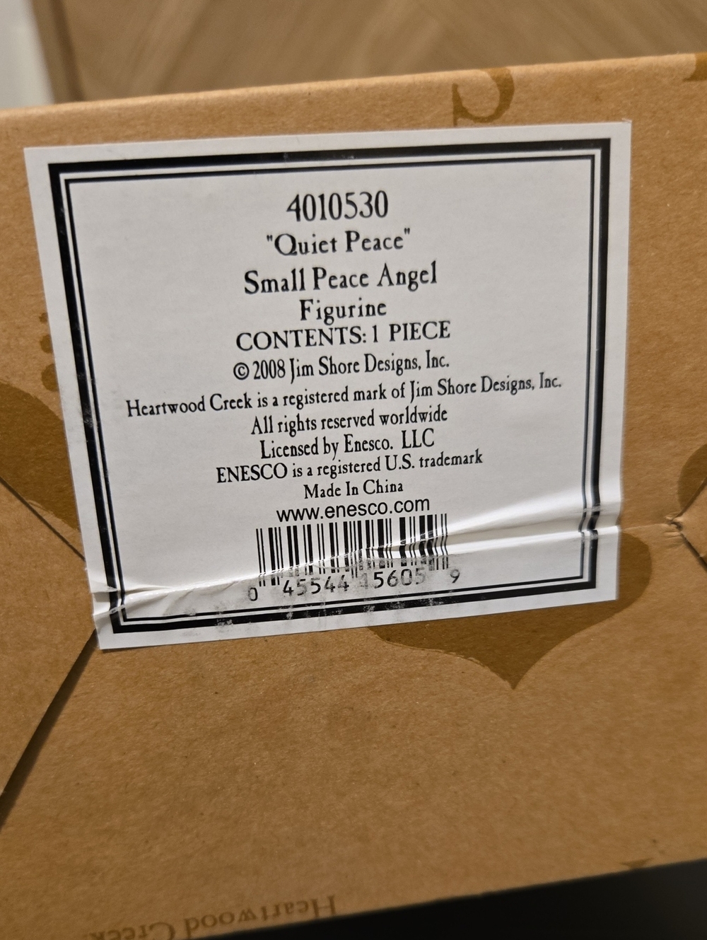Jim Shore "Quiet Peace" Angel Figurine - Picture 4 of 5